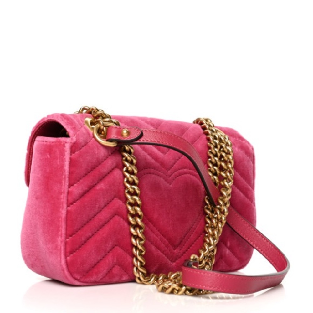 GUCCI
Velvet Matelasse GG Marmont Shoulder Bag Light Raspberry Rose
NWOT - Picture 3 of 17